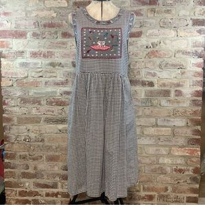 Vintage bryn connelly gingham checked dress small